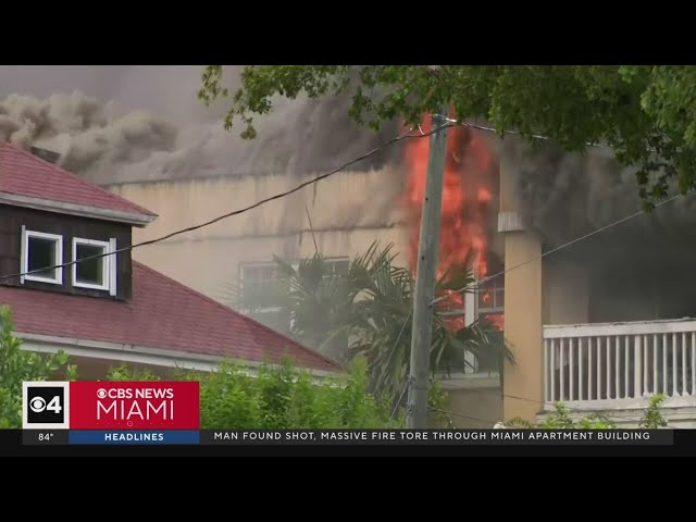 ⁣Police: Man who shot apartment employee started massive Miami apartment fire
