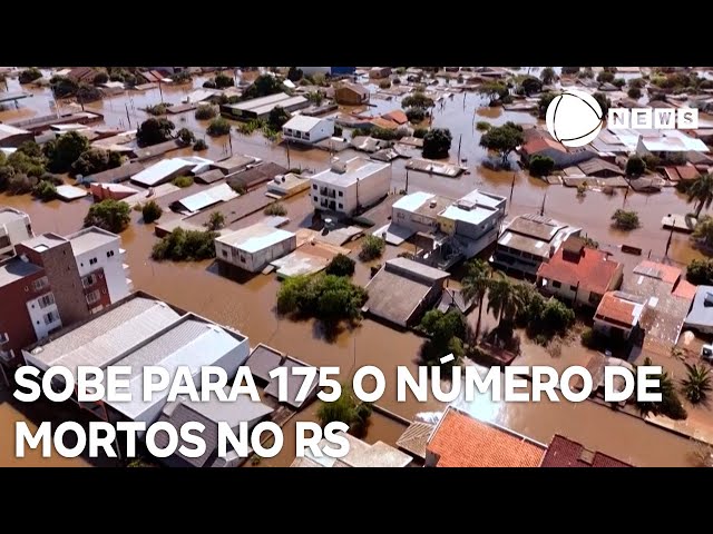 ⁣Sobe para 175 o número de mortos no Rio Grande do Sul