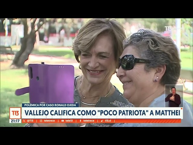 ⁣Ministra Vallejo califica como "poco patriota" a Matthei por dichos de "ingenuidad&qu