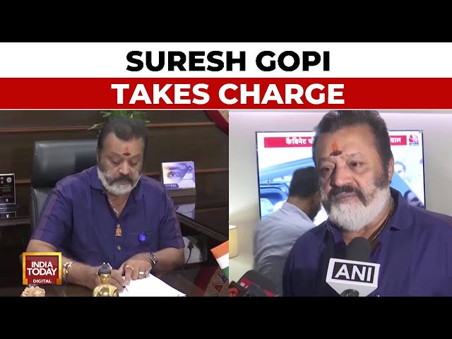 ⁣Suresh Gopi, Actor-Turned-Neta, Takes Charge Of Ministry Of Petroleum & Tourism | India Today
