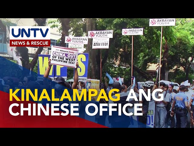⁣Atin Ito Coalition, sumugod sa Chinese Consular Office sa Makati kaugnay ng WPS ‘bullying’