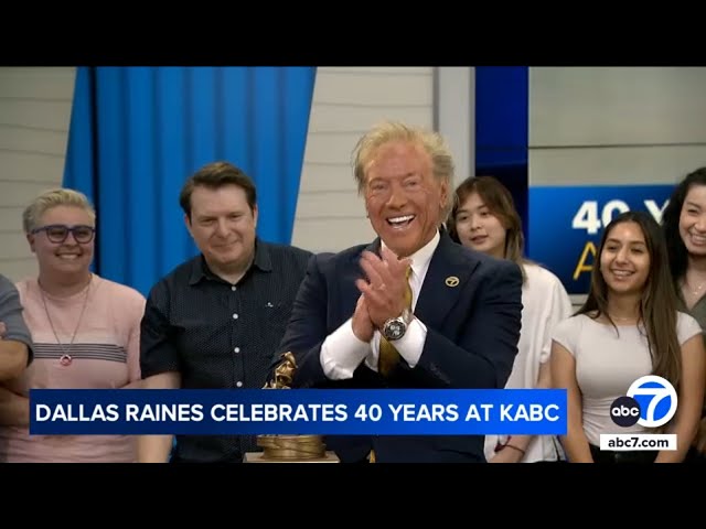 ⁣Dallas Raines celebrate 40 years at ABC7!