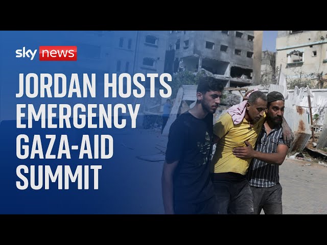 ⁣Watch live: Jordan hosts summit on providing aid to Gaza
