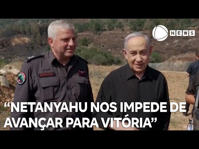 ⁣"Netanyahu nos impede de avançar para vitória", diz Benny Gantz sobre renúncia