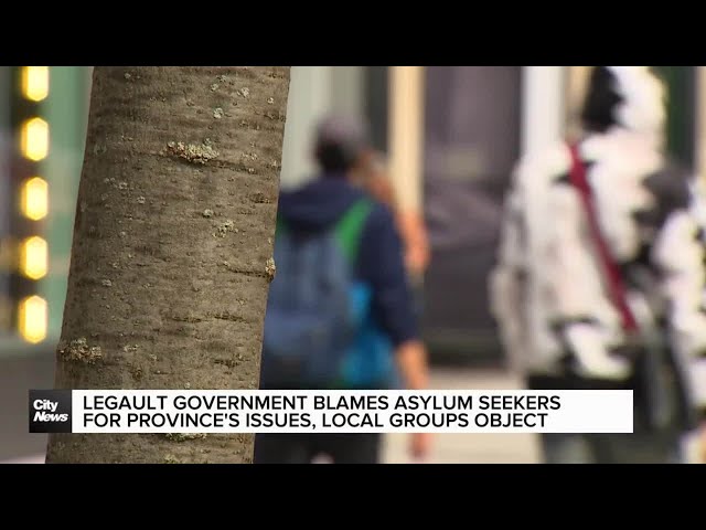 ⁣Legault blames QC's issues on asylum seekers, community groups object