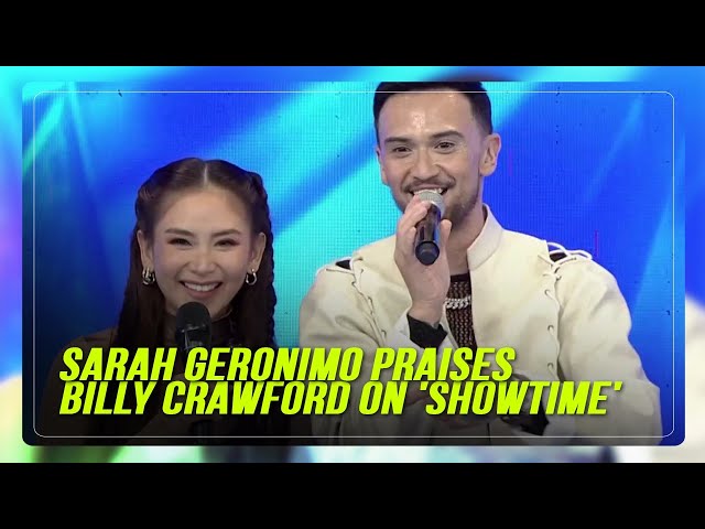 ⁣Sarah Geronimo praises Billy Crawford on 'Showtime'