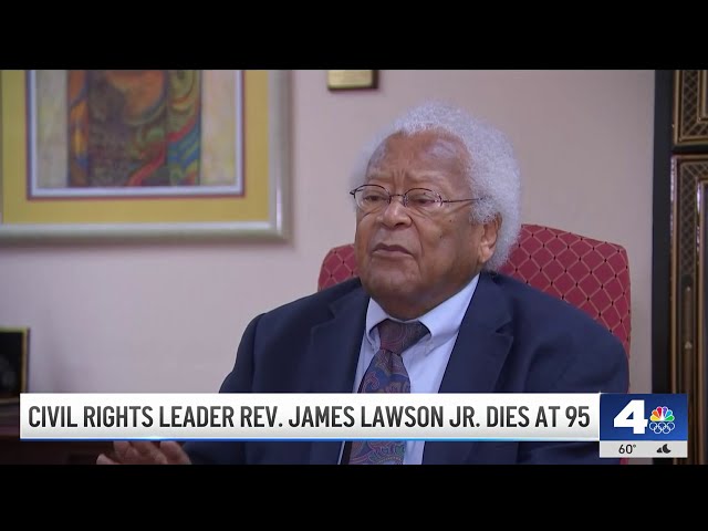 ⁣Civil rights leader Rev. James Lawson Jr. dies at 95