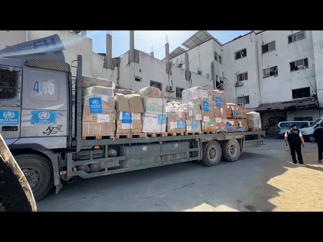 ⁣WHO delivers supplies to two hospitals in the north Gaza Strip