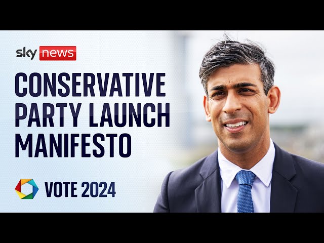 ⁣Conservative Party launch manifesto
