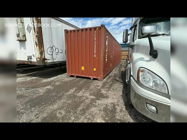 ⁣Stolen pickup truck from Ontario found inside container heading overseas
