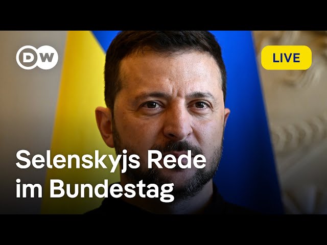 ⁣Rede von Präsident Selenskyj im Bundestag | DW Nachrichten