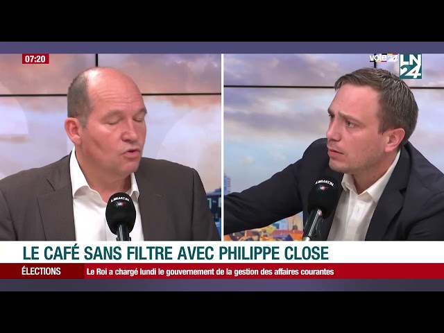 ⁣"il faut garder notre capitaine"  : Philippe Close était l'invité du Café Sans Filtre