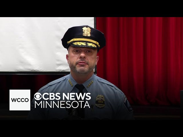 ⁣Minneapolis Police Chief Brian O'Hara speaks ahead of memorial for officer Jamal Mitchell