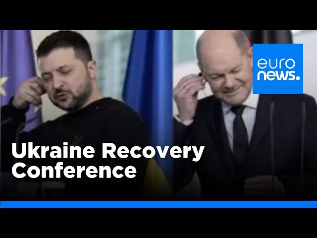 ⁣Germany hosts recovery conference for Ukraine | euronews 