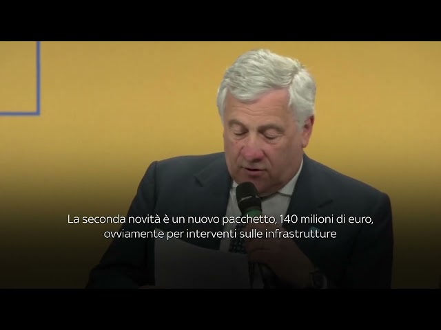 ⁣Berlino, Tajani: "140 milioni di euro pronti per l'Ucraina"