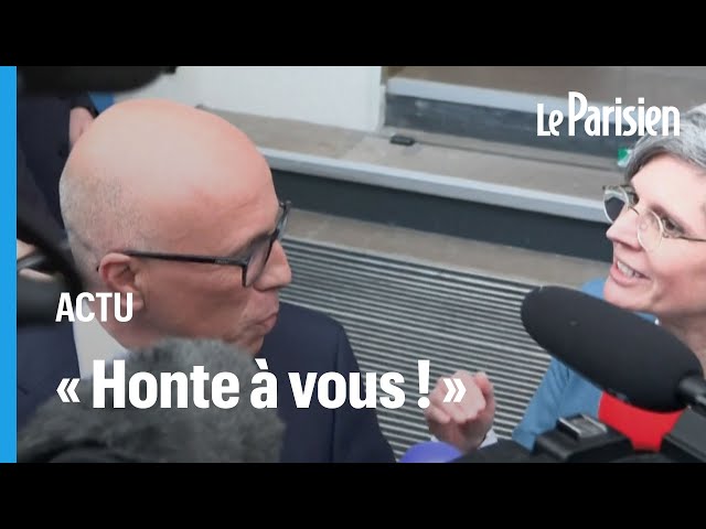 ⁣« Honte à vous !» : Sandrine Rousseau interrompt la conférence de presse d'Eric Ciotti