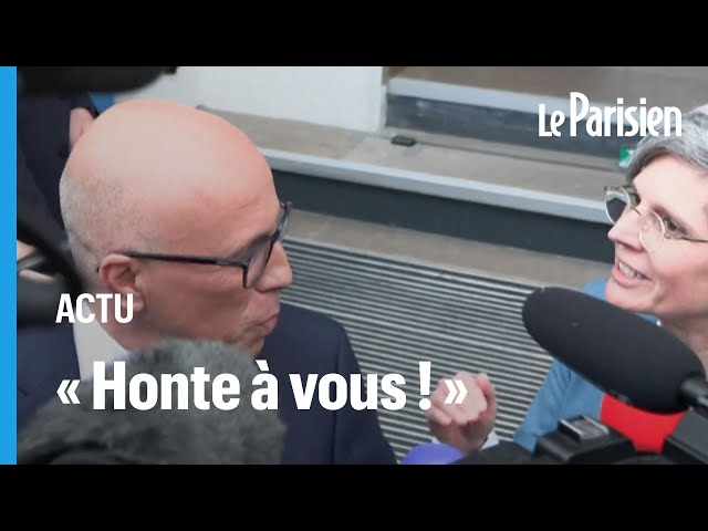 « Honte à vous !» : Sandrine Rousseau interrompt la conférence de presse d'Eric Ciotti