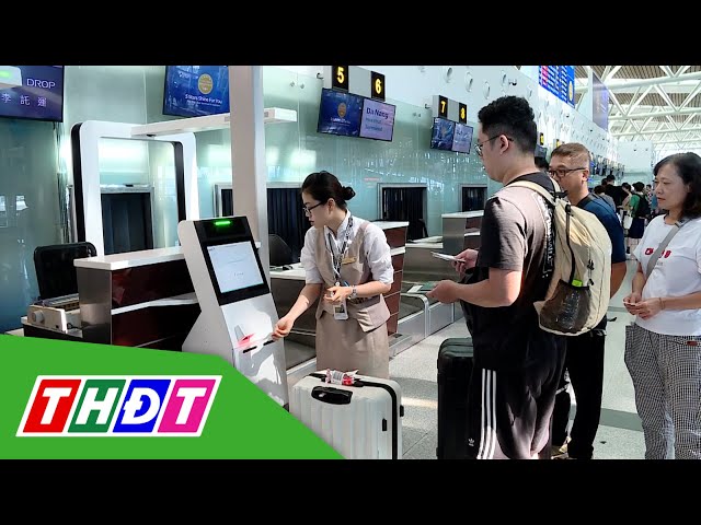 ⁣Vận hành quầy tự gửi hành lý tại Nhà ga quốc tế Đà Nẵng | THDT