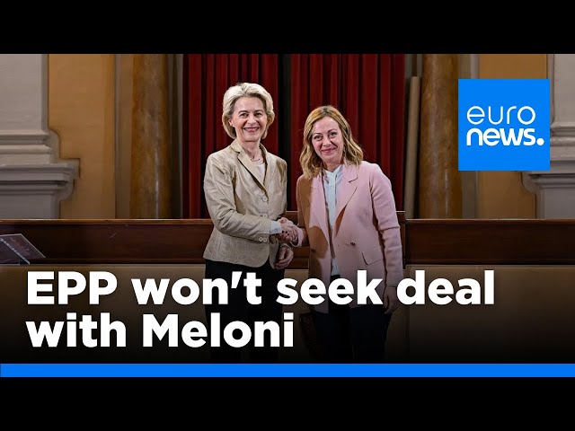 ⁣EPP won't seek formal deal with Meloni, says secretary general. But case-by-case work is possib