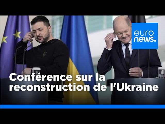 ⁣L'Allemagne accueille une conférence sur la reconstruction de l'Ukraine | euronews 