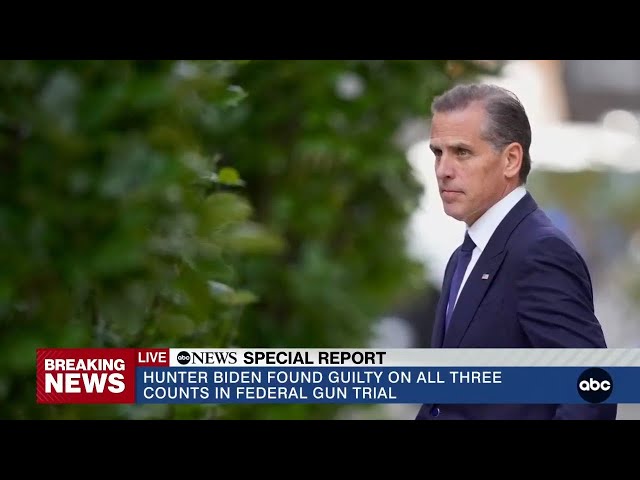 ⁣SPECIAL REPORT: Hunter Biden found guilty on all three counts in federal gun trial