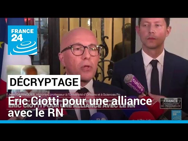 ⁣Eric Ciotti prône une alliance avec le RN : "Du pur opportunisme électoraliste" • FRANCE 2