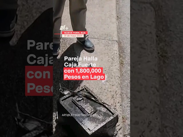 ⁣Pareja halla caja fuerte con 1,800,000 pesos #nmas #estadosunidos #shorts