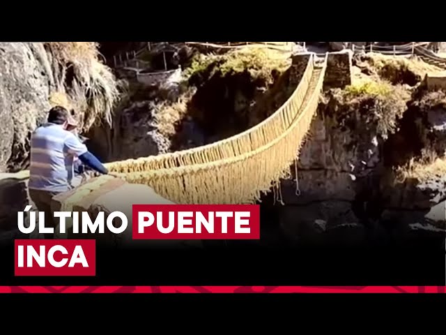 ⁣Cusco: renuevan mítico puente inca Q’eswachaka