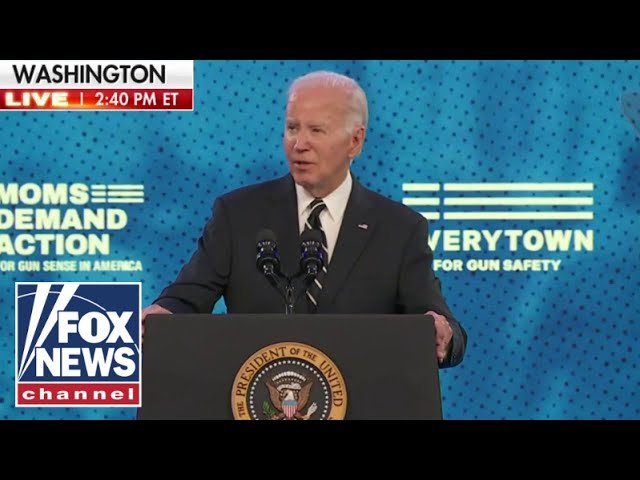 ⁣BREAKING: Biden heckled at gun control conference after Hunter's firearms conviction