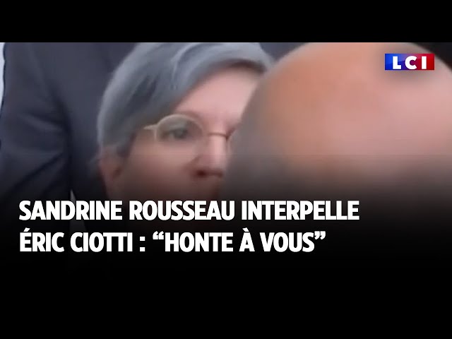 ⁣"Honte à vous" : Sandrine Rousseau interpelle Éric Ciotti