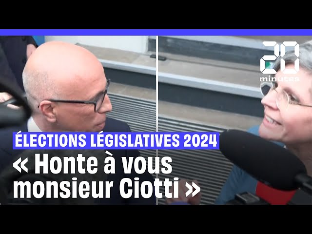 ⁣Élections Législatives 2024 : Eric Ciotti vivement interpellé par Sandrine Rousseau