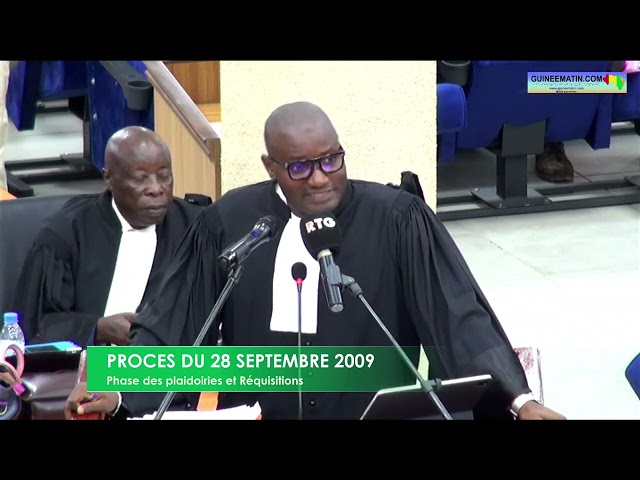⁣Procès du 28 septembre : Me Samory Traoré plaide la relaxe de l'ex président guinéen, Dadis Cam