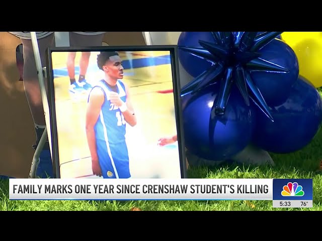 ⁣Family seeks justice for Crenshaw High School student gunned down in South LA