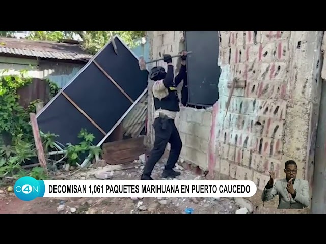 ⁣Decomisan 1, 061 paquetes marihuana en Puerto Caucedo