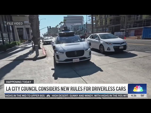 ⁣LA City Council considers driverless car regulations