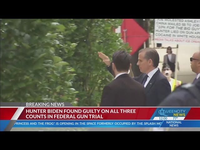 ⁣Hunter Biden found guilty on felony gun charges