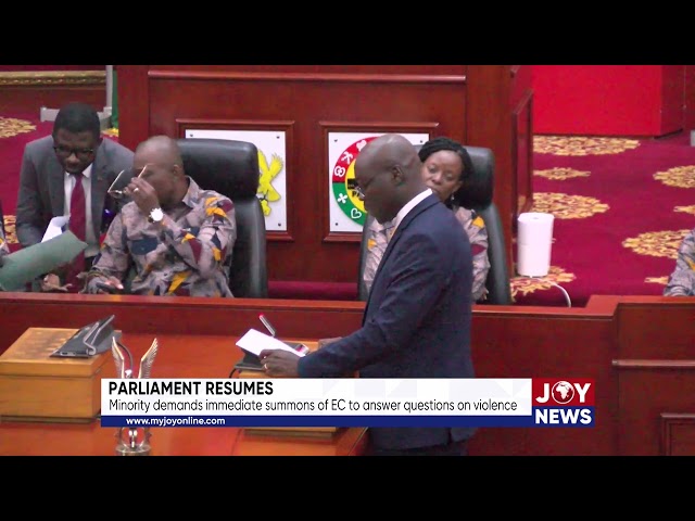 ⁣Parliament resumes: Minority demands immediate summons of EC to answer questions on violence