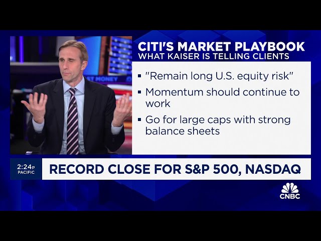 Citi's main message to clients: ‘Remain long u.s. equity risk’