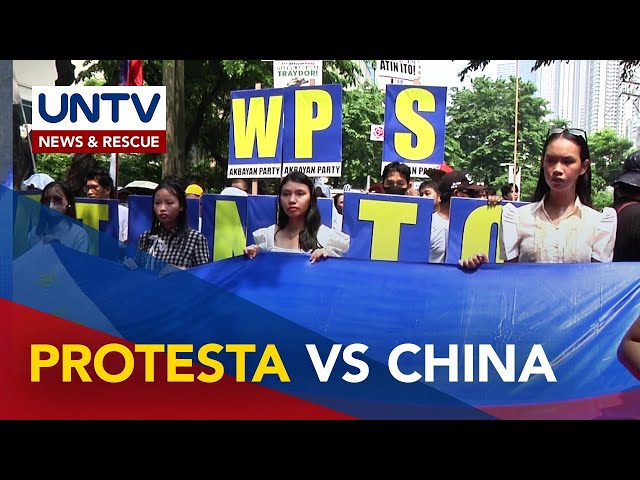 ⁣Atin Ito Coalition, nag-rally sa Chinese Consular Office bunsod ng nangyaring harassment sa WPS
