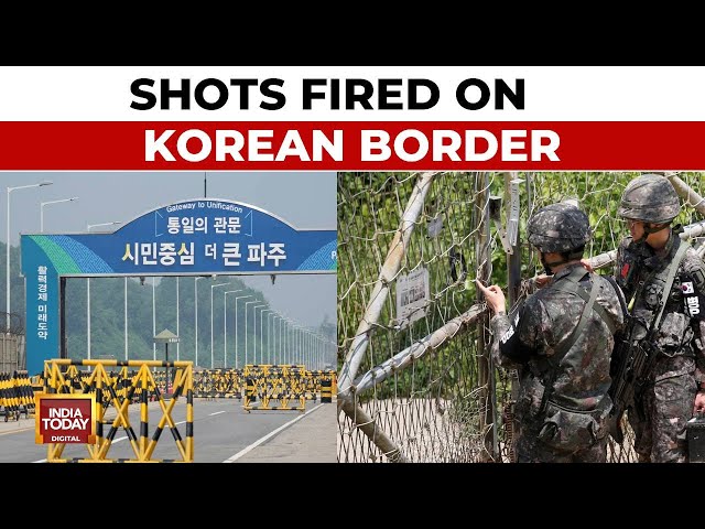 ⁣South Korean Troops Fire Warning Shots After N Korean Soldiers Briefly Crossed Land Border