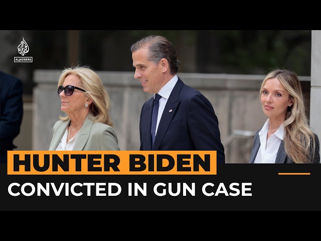 ⁣Hunter Biden convicted on felony charges in gun case | AJ #Shorts