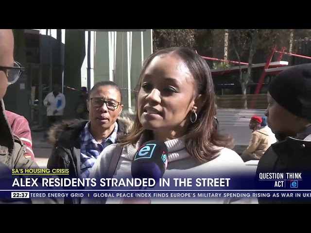 ⁣Alex residents stranded in the street