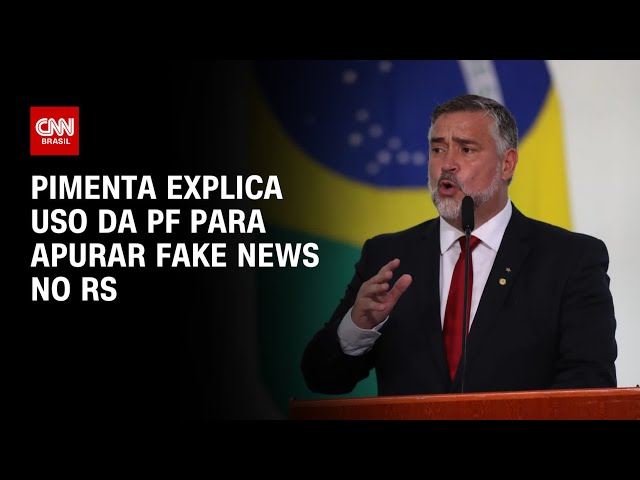 ⁣Pimenta explica uso da PF para apurar fake news no RS | CNN ARENA