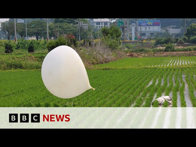 ⁣South Korea to resume loudspeaker broadcasts over North Korea border in balloon row | BBC News
