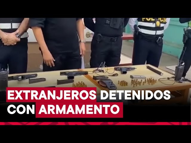 ⁣Tumbes: ecuatorianos detenidos en la frontera con armas de uso militar