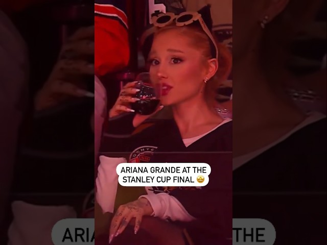 Ariana Grande At The Stanley Cup Final 