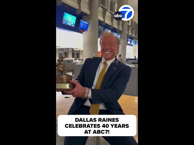 ⁣Dallas Raines celebrates 40 years at ABC7! 