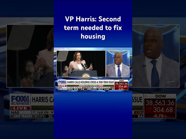 ⁣Kamala Harris says she and Biden need a second term to fix housing affordability #shorts