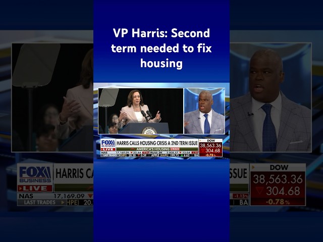 Kamala Harris says she and Biden need a second term to fix housing affordability #shorts