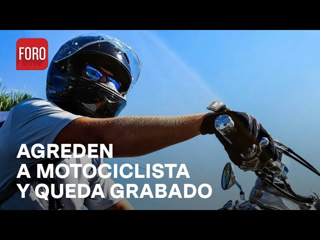 ⁣VIDEO: Un automovilista agredió a un motociclista por tocarle el claxon en Naucalpan - Las Noticias